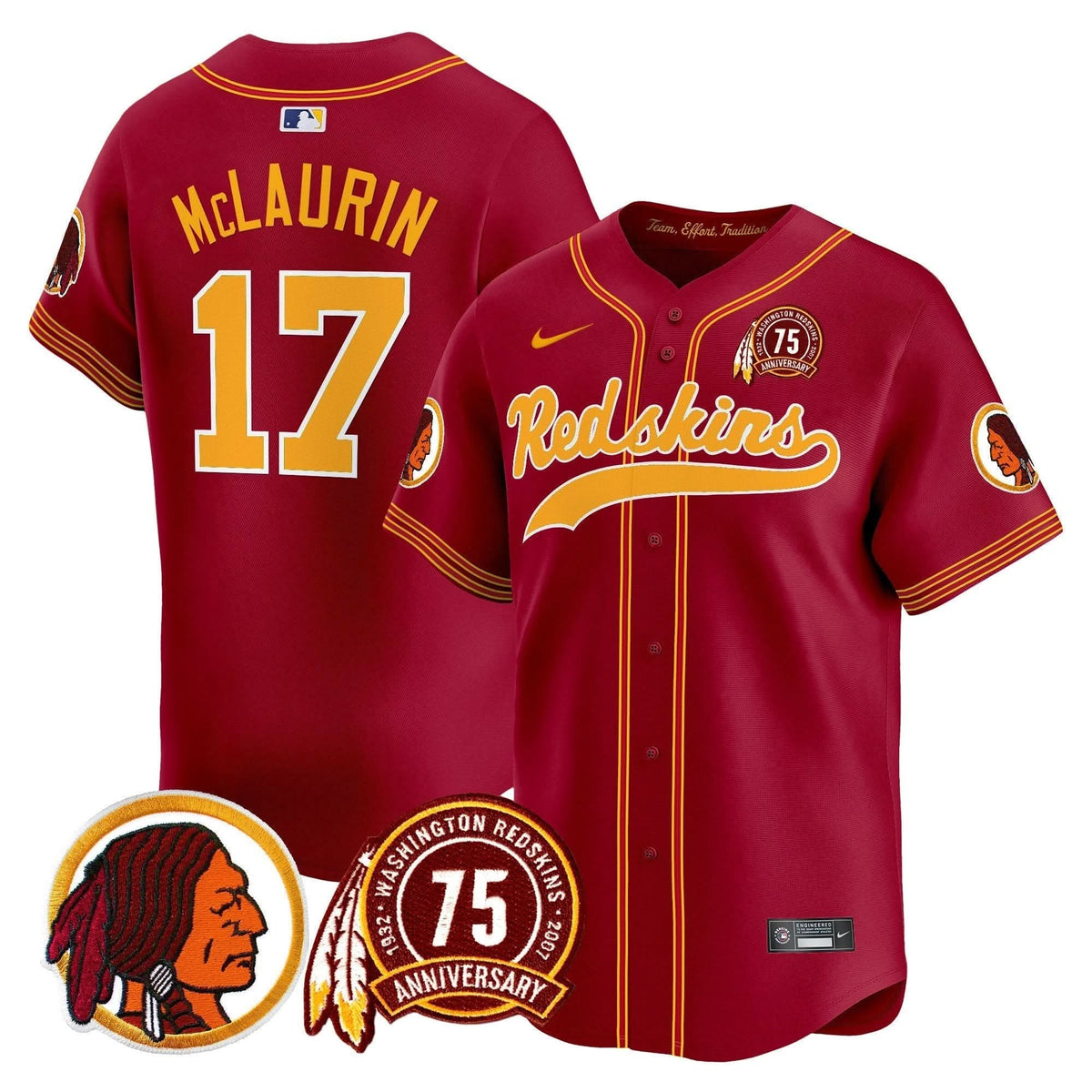 WR 75th Patch Throwback Vapor Premier Limited Jersey - image 29