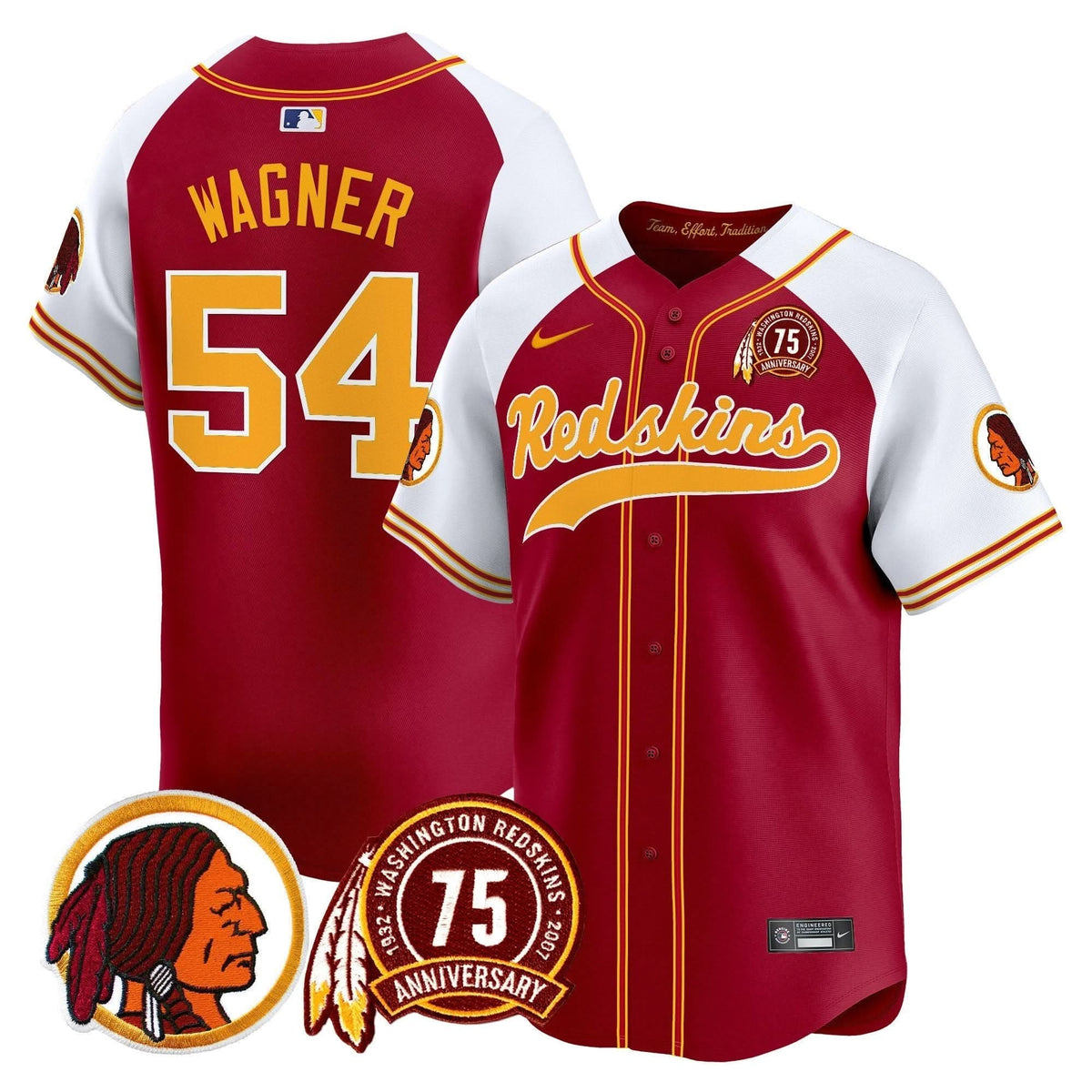 WR 75th Patch Throwback Vapor Premier Limited Jersey - image 4