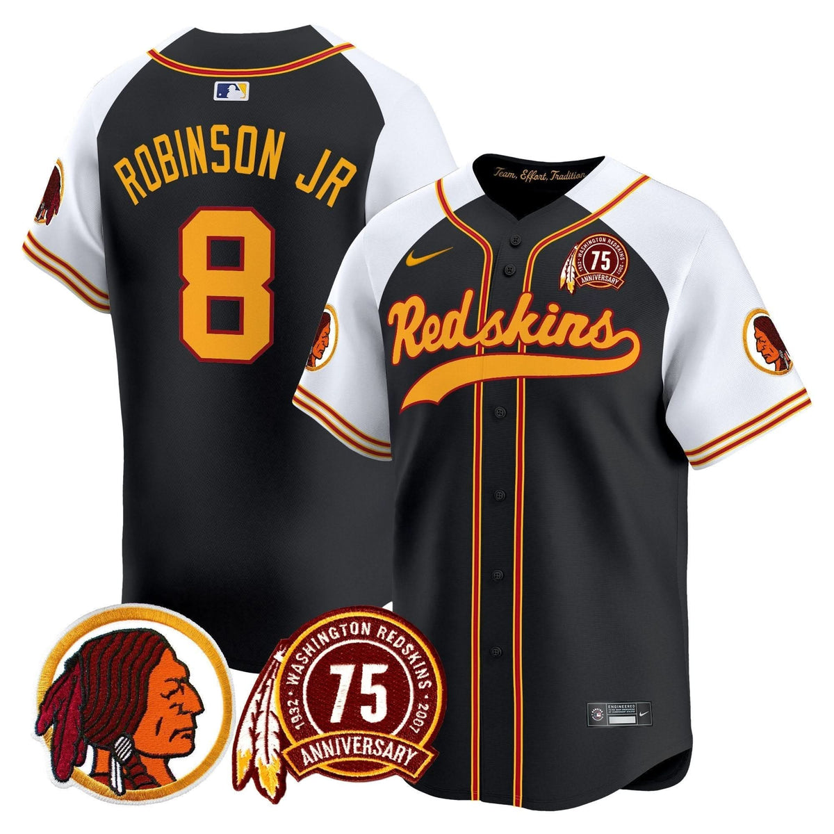 WR 75th Patch Throwback Vapor Premier Limited Jersey - image 10