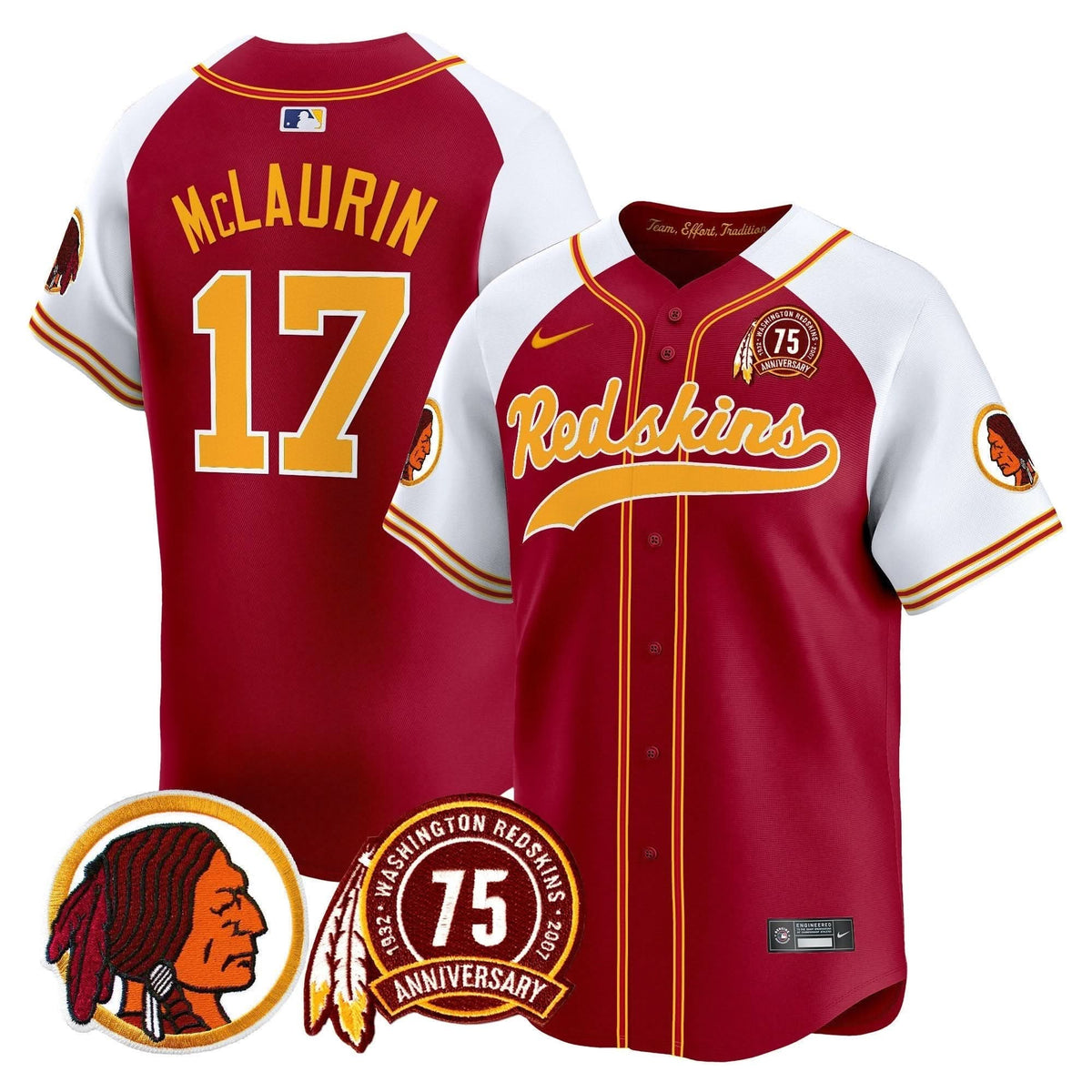 WR 75th Patch Throwback Vapor Premier Limited Jersey - image 5