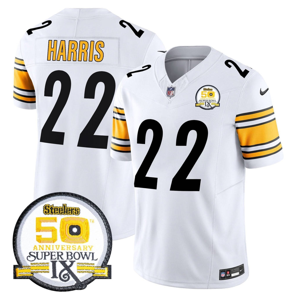 PIT 50th Anniversary Of Super Bowl IX Patch Vapor Limited Jersey - image 35