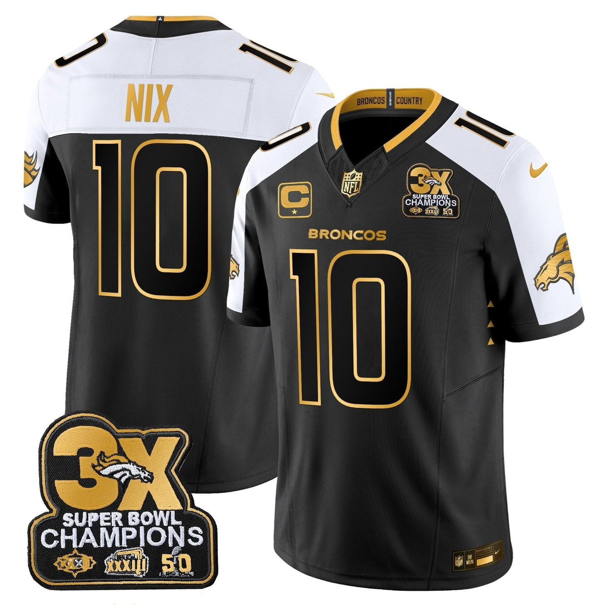 DB 3-Time Champions Patch Gold Vapor Limited Jersey - image 1