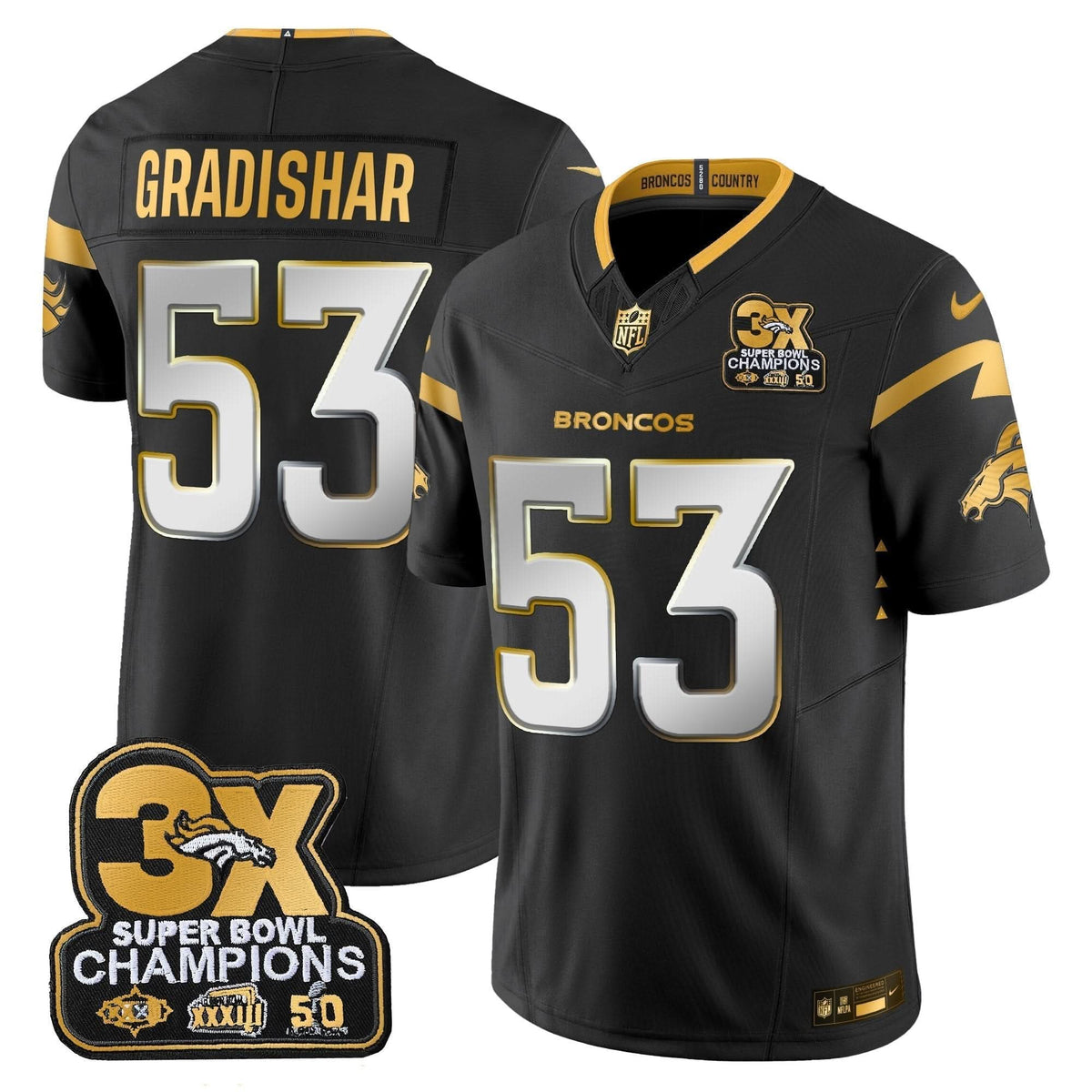 DB 3-Time Champions Patch Gold Vapor Limited Jersey - image 53