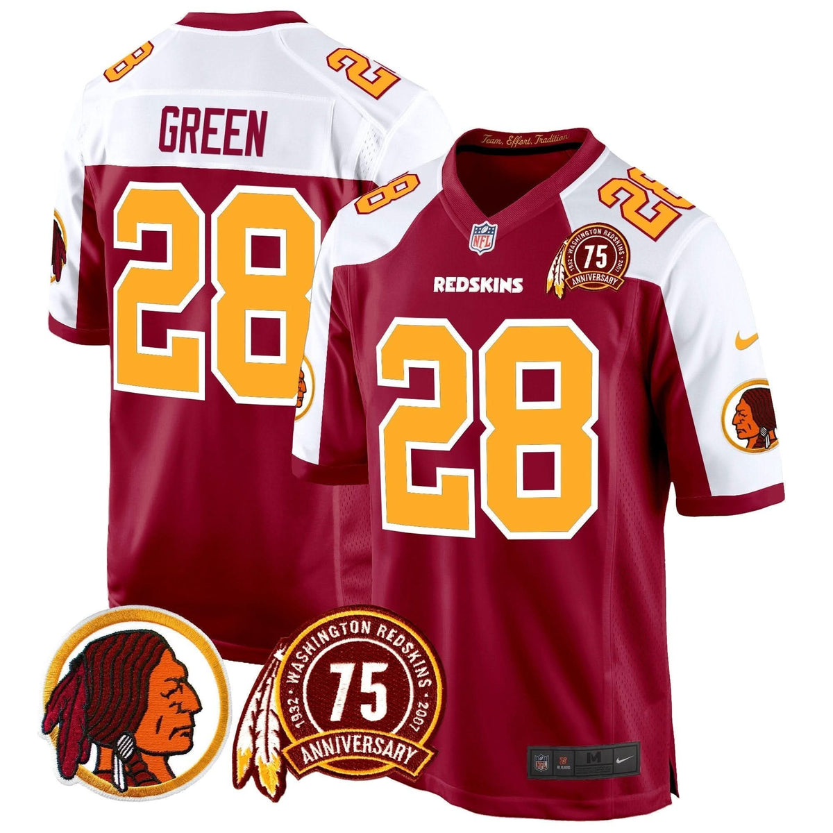 WR 75th Patch Throwback Game Jersey - image 7