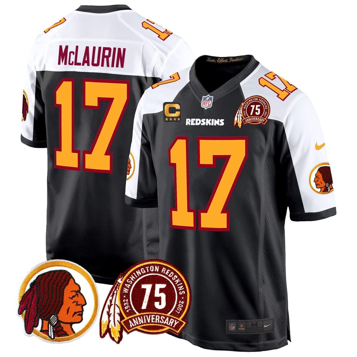 WR 75th Patch Throwback Game Jersey - image 12
