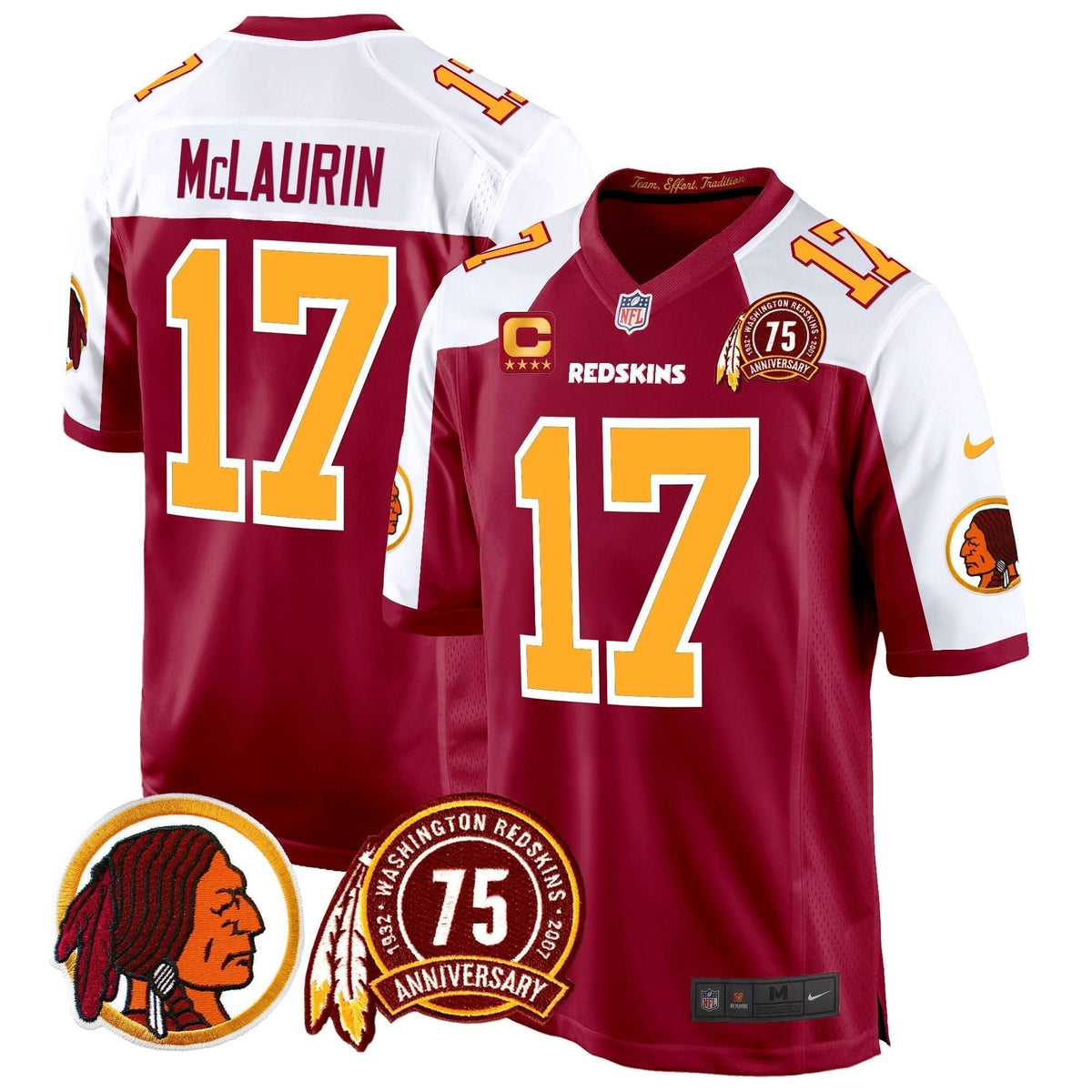 WR 75th Patch Throwback Game Jersey - image 5