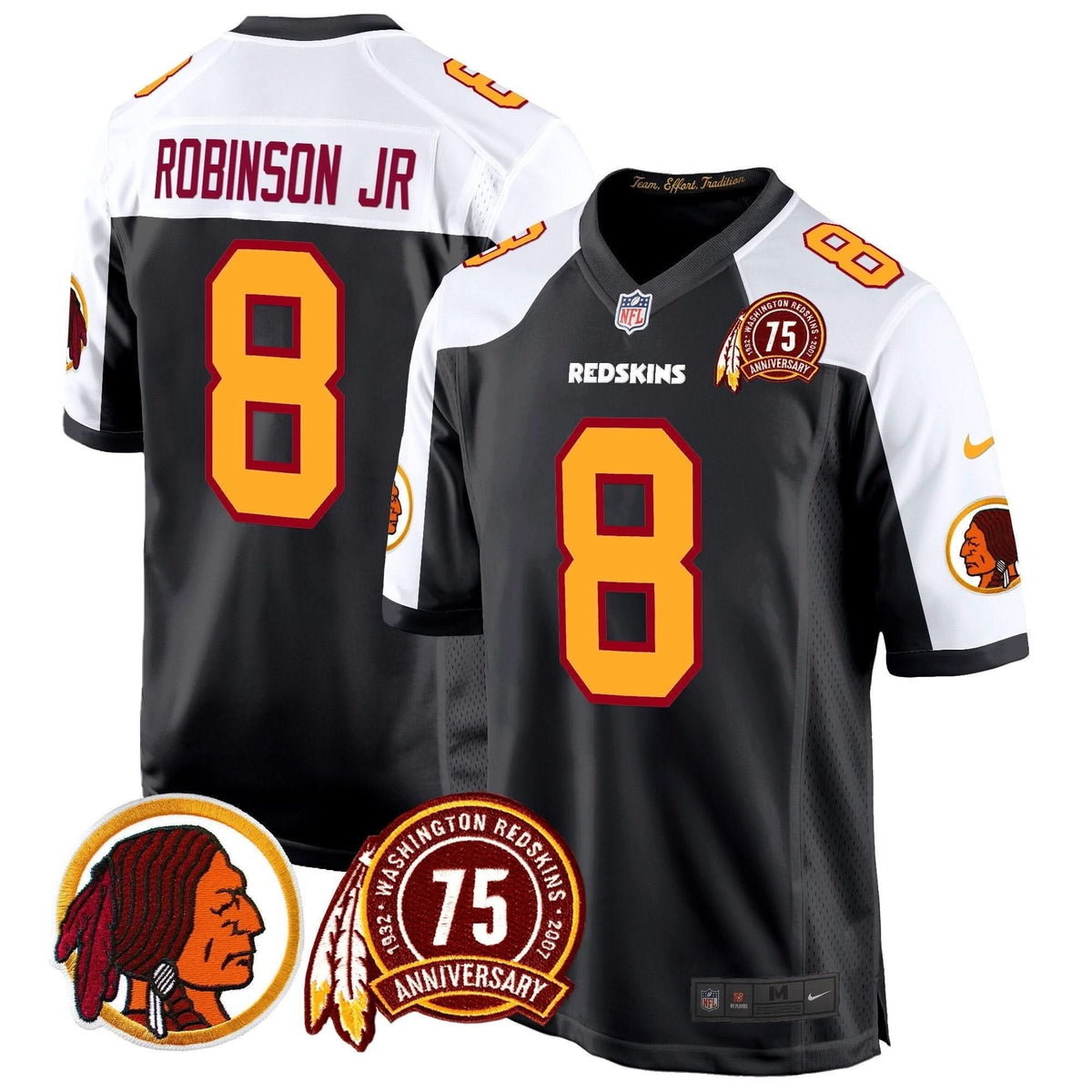 WR 75th Patch Throwback Game Jersey - image 9