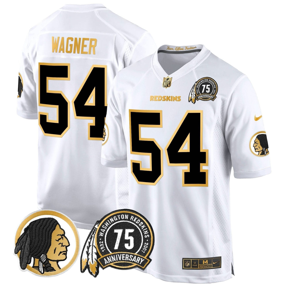 WR 75th Patch Throwback Gold Game Jersey - image 12