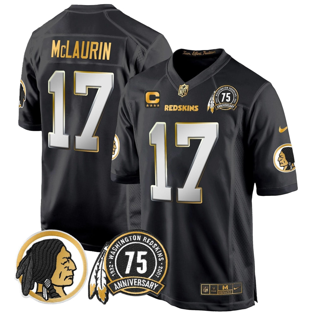 WR 75th Patch Throwback Gold Game Jersey - image 27