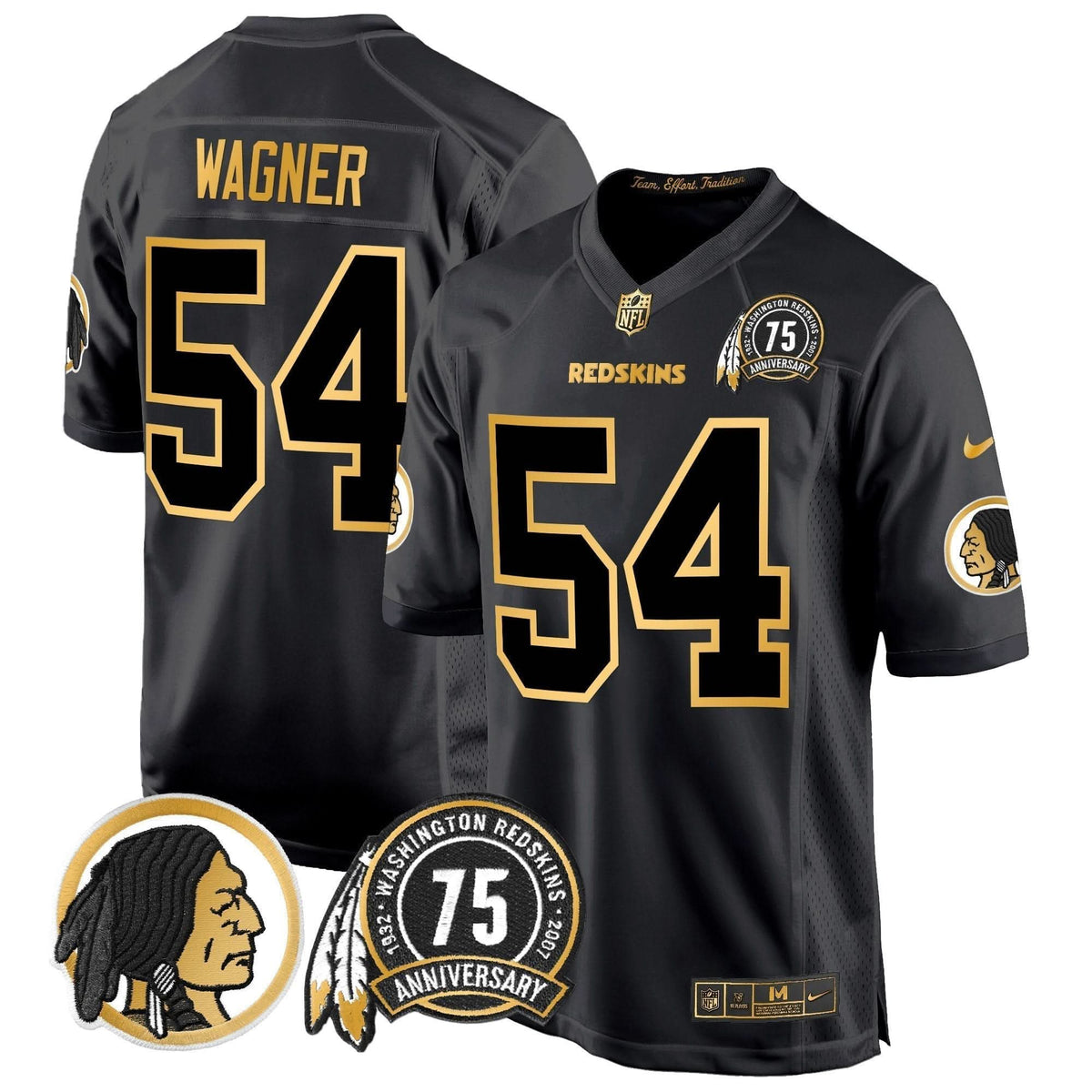 WR 75th Patch Throwback Gold Game Jersey - image 19
