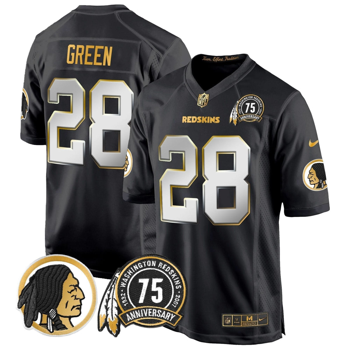 WR 75th Patch Throwback Gold Game Jersey - image 28