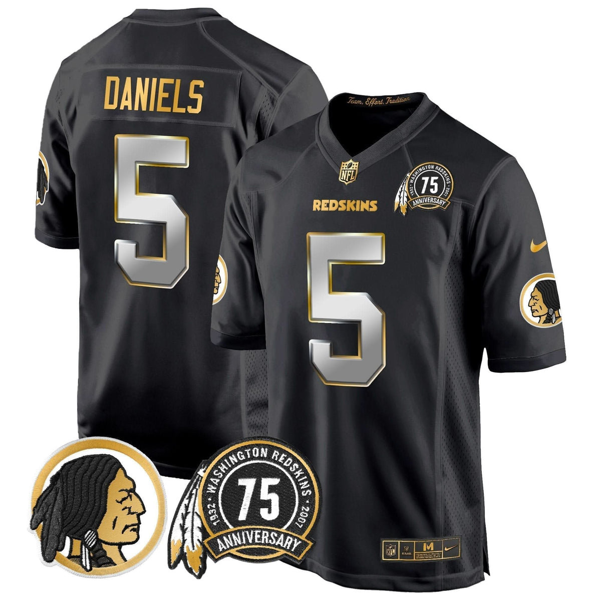 WR 75th Patch Throwback Gold Game Jersey - image 22