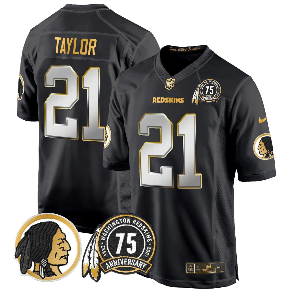 WR 75th Patch Throwback Gold Game Jersey - image 23