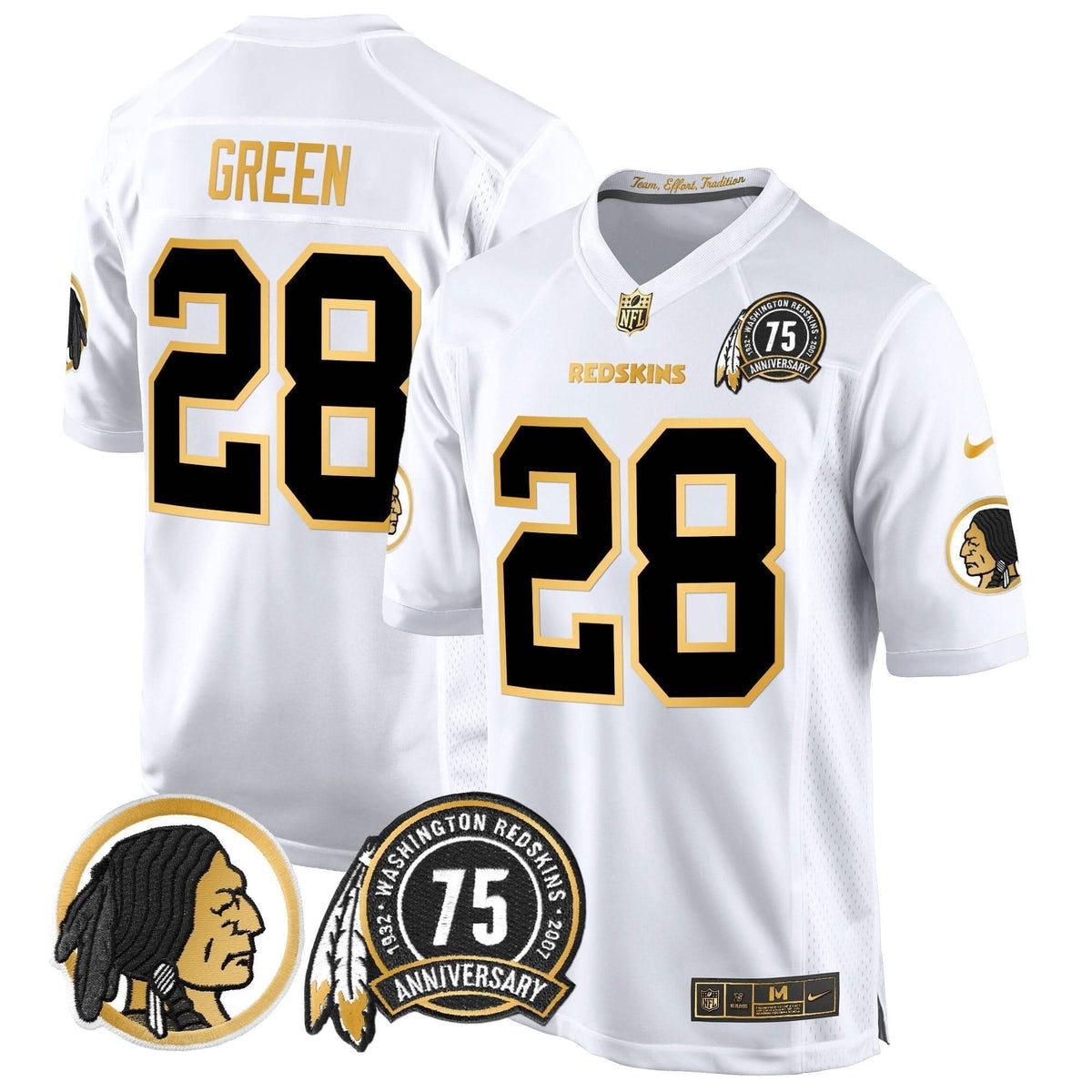 WR 75th Patch Throwback Gold Game Jersey - image 14