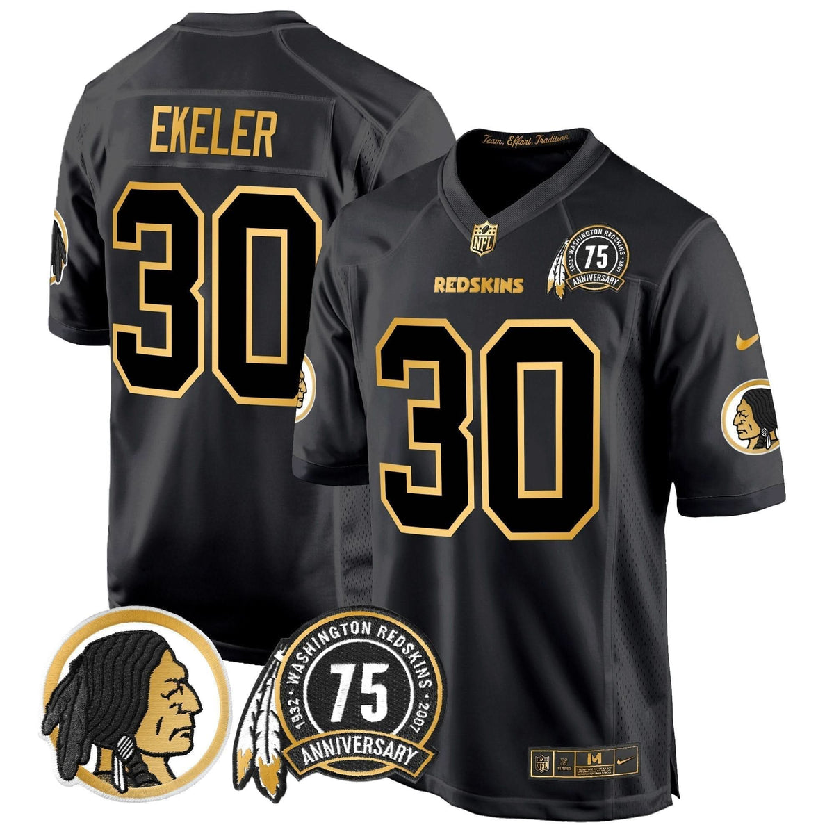 WR 75th Patch Throwback Gold Game Jersey - image 18