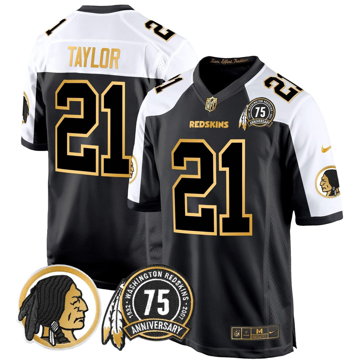 WR 75th Patch Throwback Gold Game Jersey - image 2