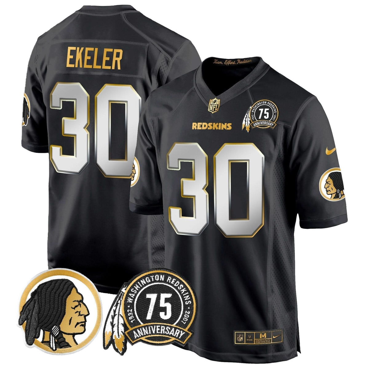 WR 75th Patch Throwback Gold Game Jersey - image 25