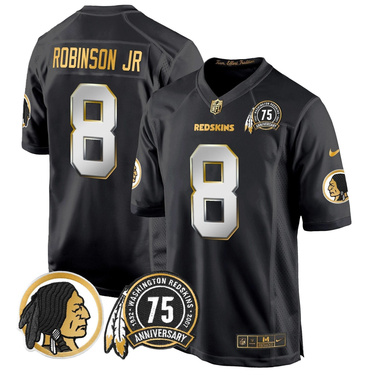 WR 75th Patch Throwback Gold Game Jersey - image 24