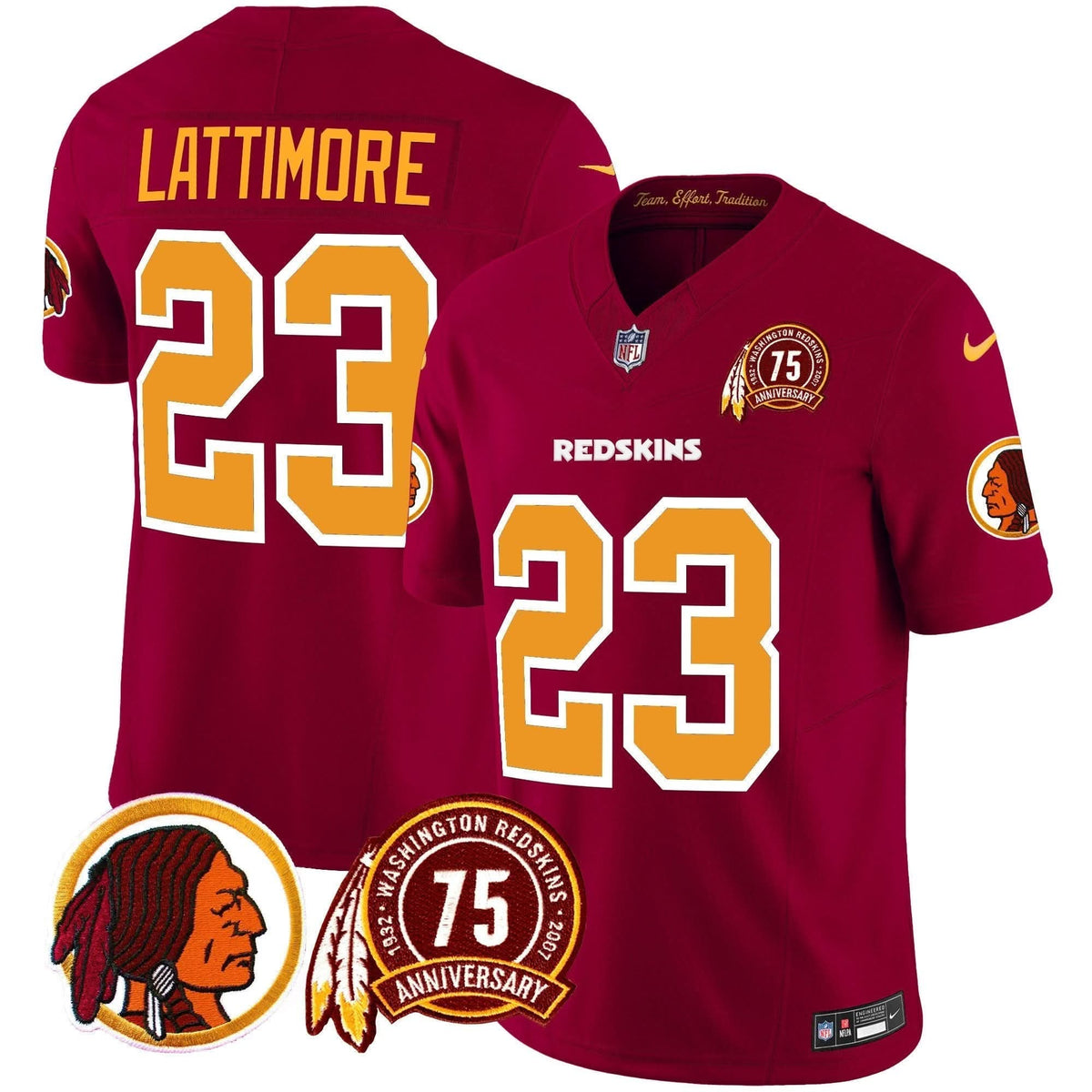 WR 75th Patch Throwback Vapor Limited Jersey - image 8