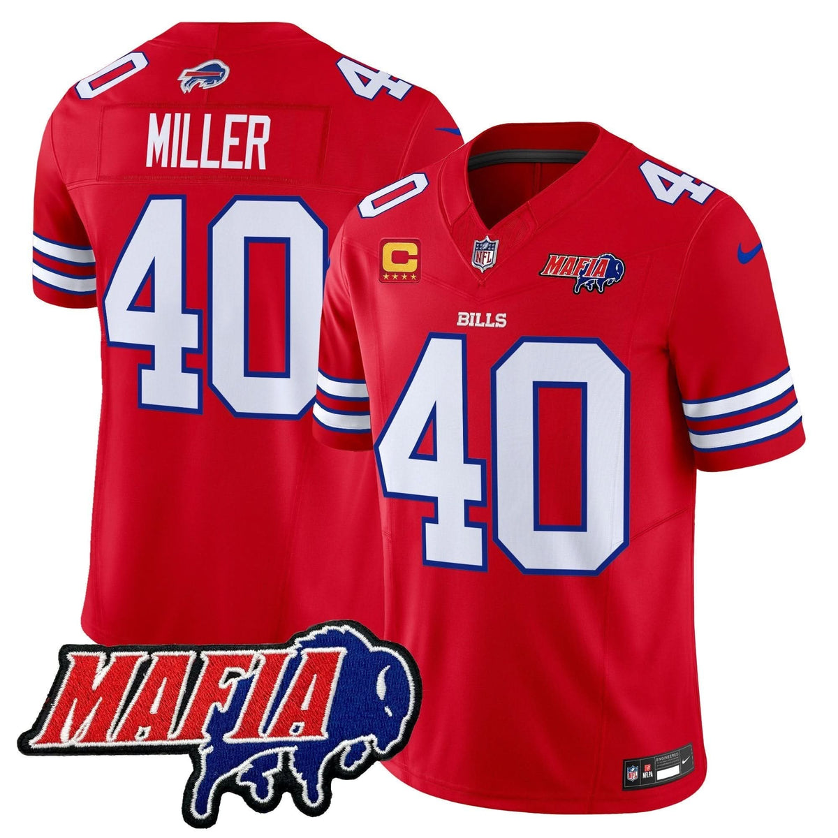 BB 2024 BUF Mafia Patch Vapor Limited Jersey - image 12