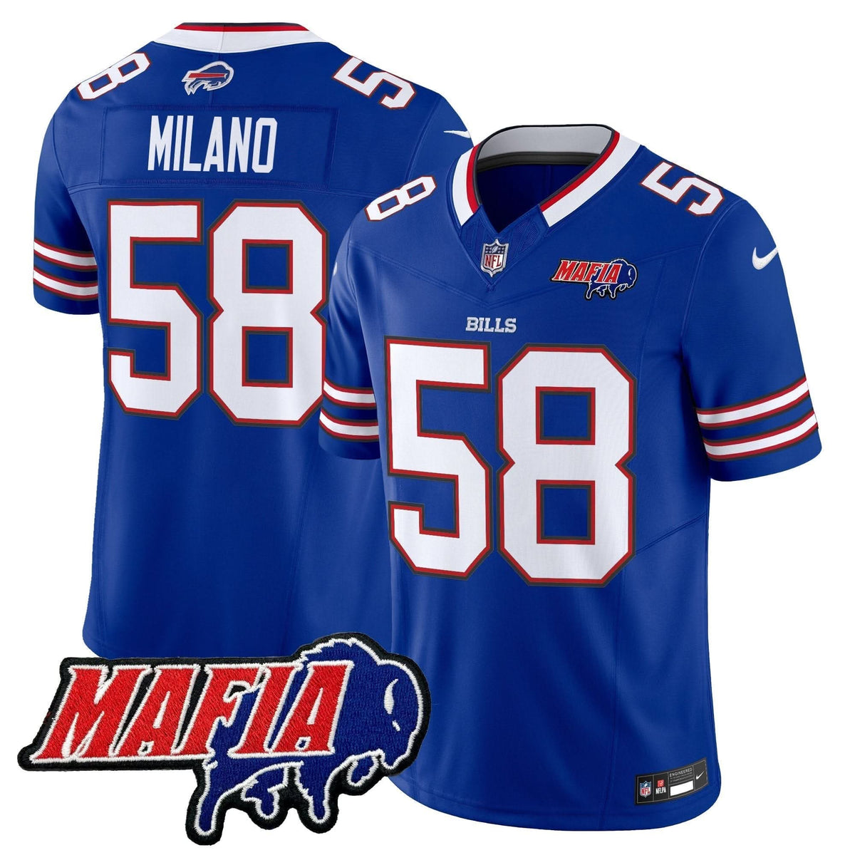 BB 2024 BUF Mafia Patch Vapor Limited Jersey - image 5