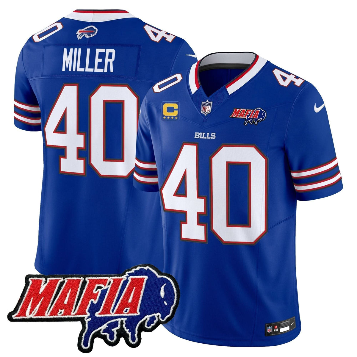 BB 2024 BUF Mafia Patch Vapor Limited Jersey - image 4