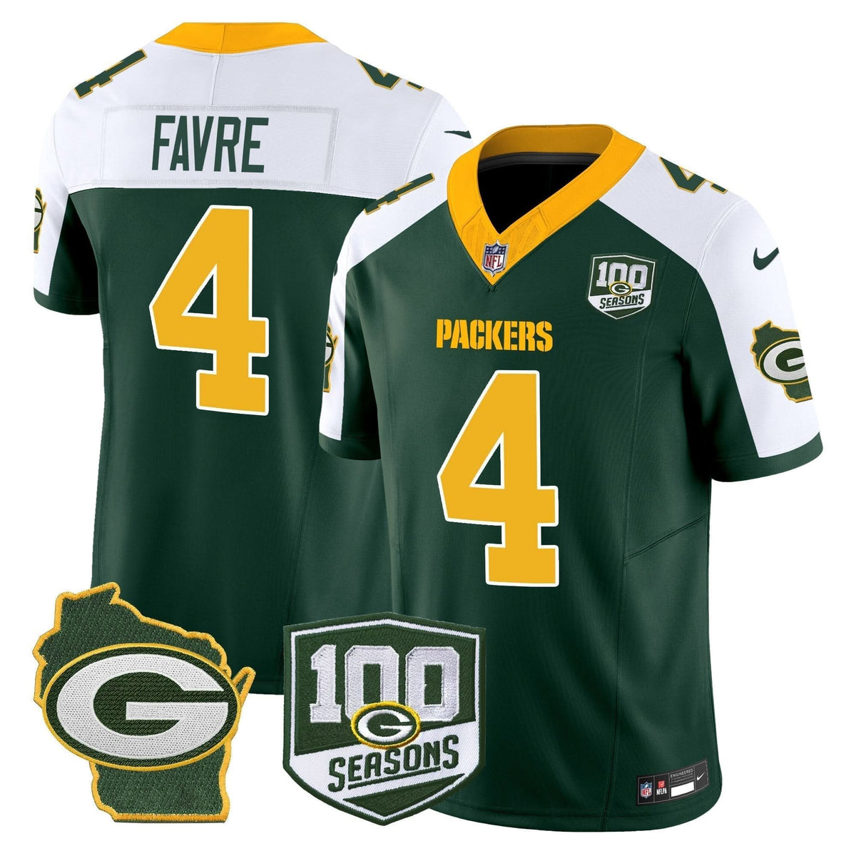 GB 100th Season & Home Patch Vapor Limited Jersey - image 13
