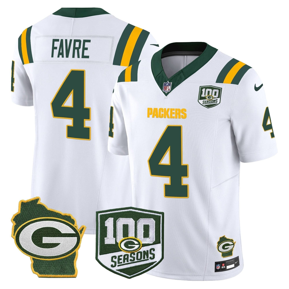 GB 100th Season & Home Patch Vapor Limited Jersey - image 27