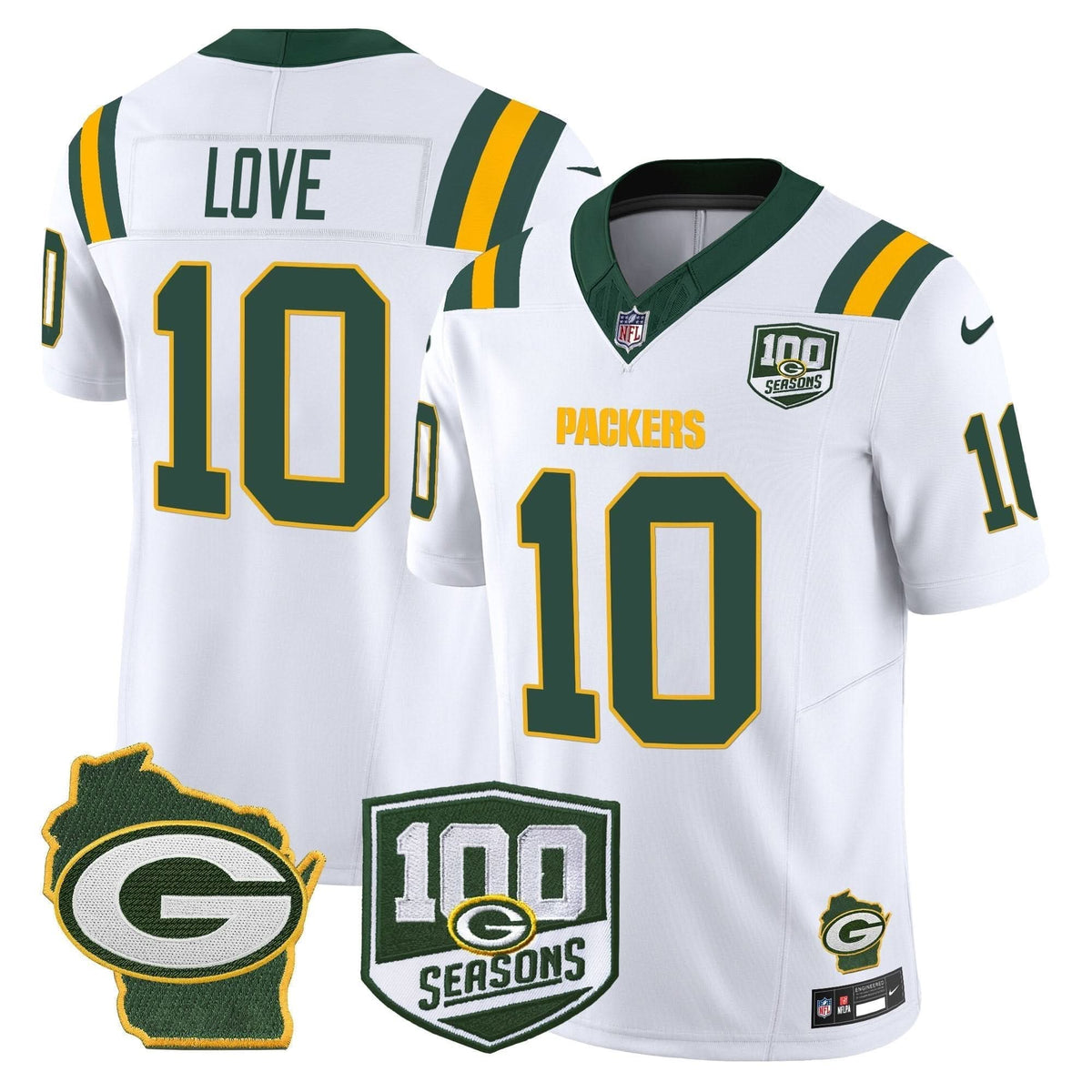GB 100th Season & Home Patch Vapor Limited Jersey - image 22