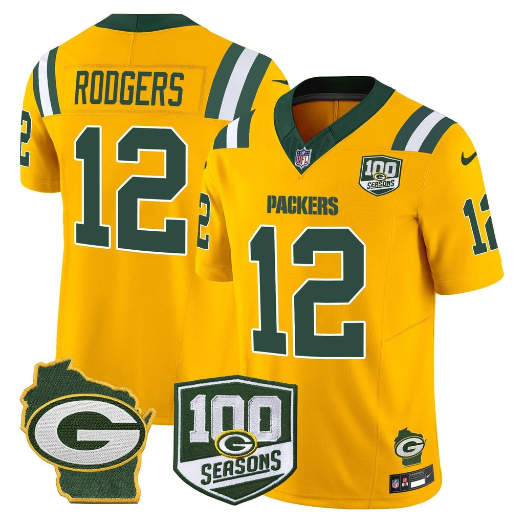 GB 100th Season & Home Patch Vapor Limited Jersey - image 40