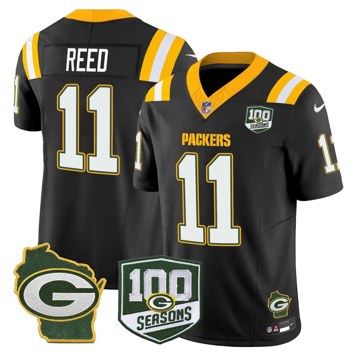 GB 100th Season & Home Patch Vapor Limited Jersey - image 32