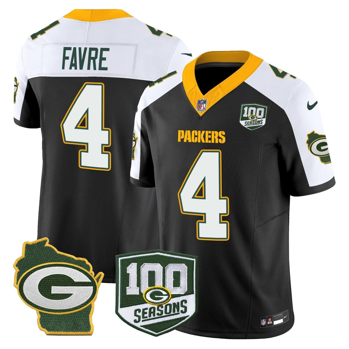 GB 100th Season & Home Patch Vapor Limited Jersey - image 6