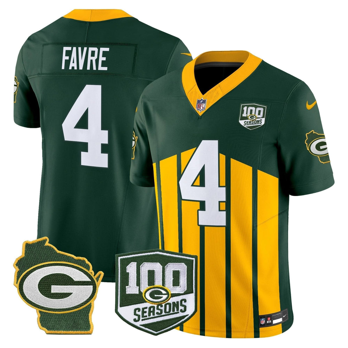 GB 100th Season & Home Patch Vapor Limited Jersey - image 48