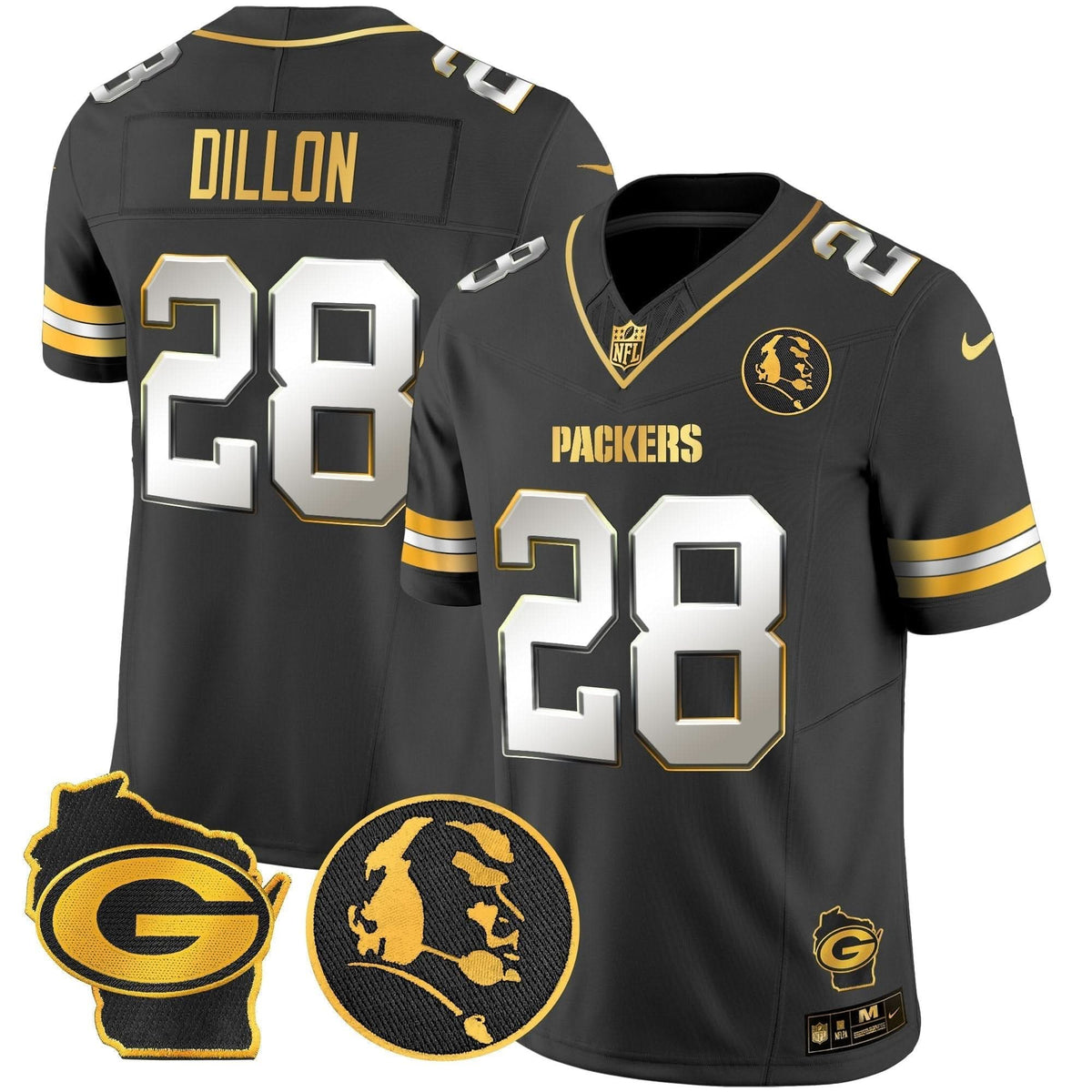 GB John Madden & Home Patch Gold Vapor Limited Jersey - image 27