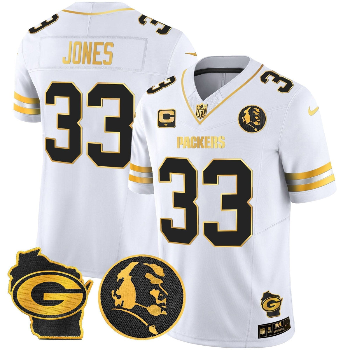 GB John Madden & Home Patch Gold Vapor Limited Jersey - image 12