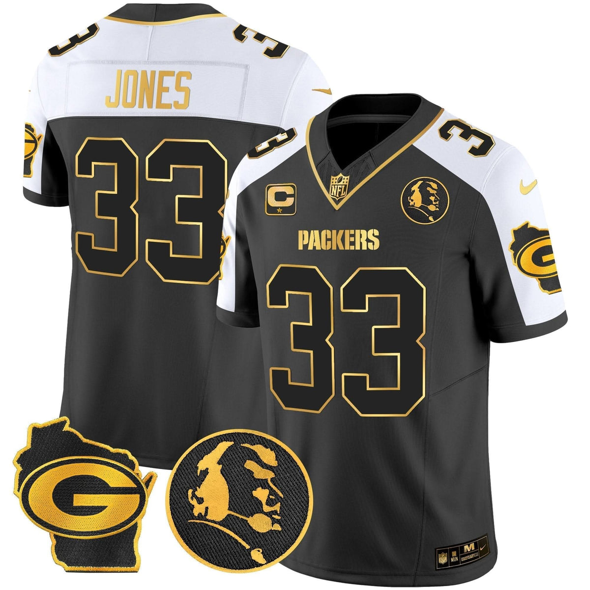 GB John Madden & Home Patch Gold Vapor Limited Jersey - image 4