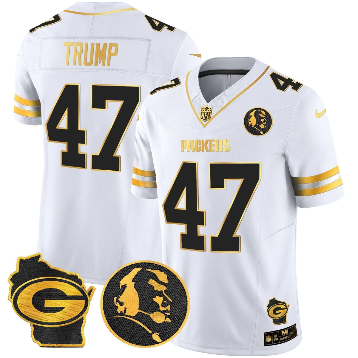 GB John Madden & Home Patch Gold Vapor Limited Jersey - image 16