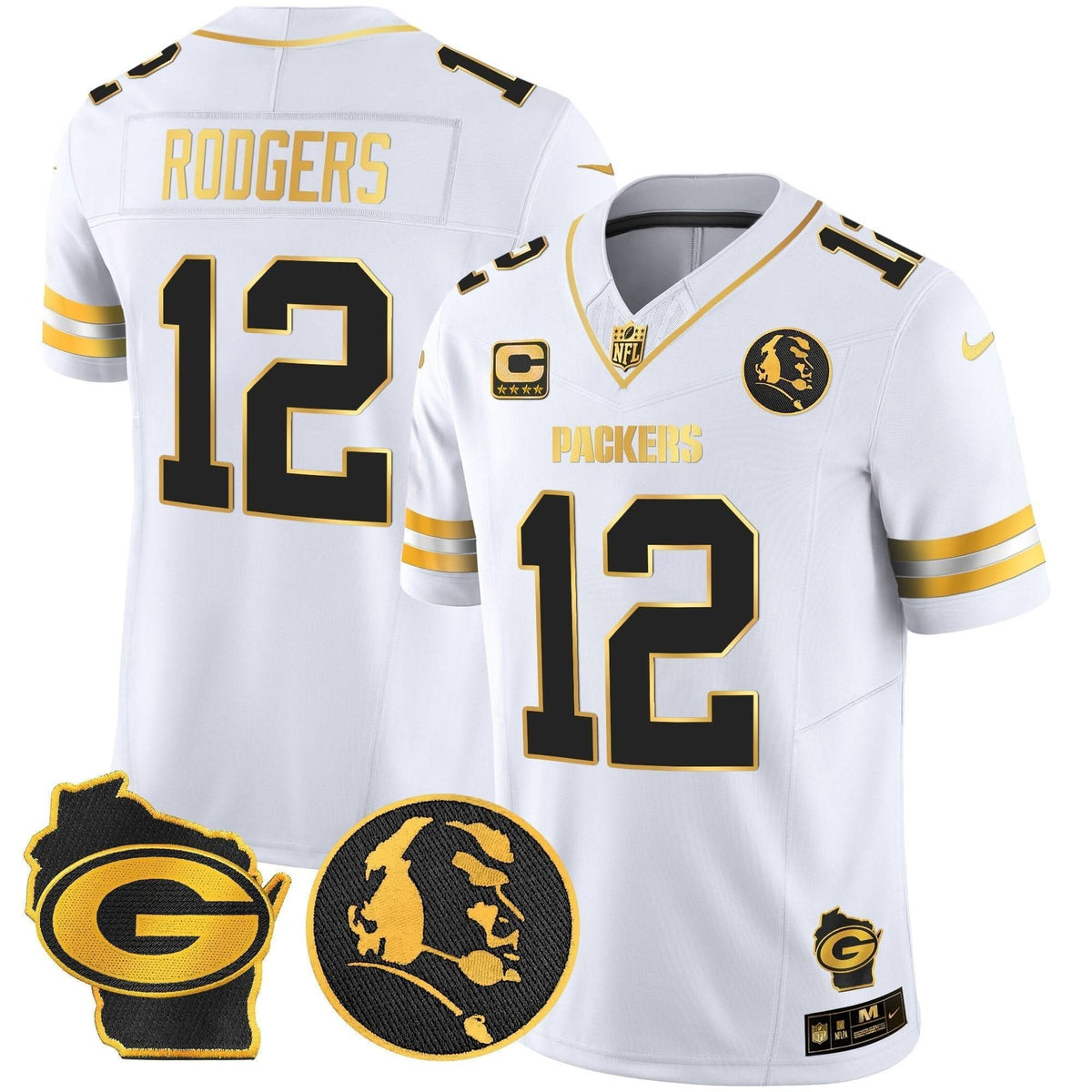 GB John Madden & Home Patch Gold Vapor Limited Jersey - image 13