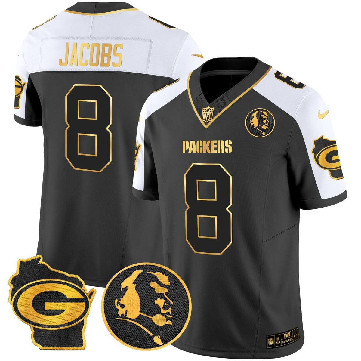 GB John Madden & Home Patch Gold Vapor Limited Jersey - image 2