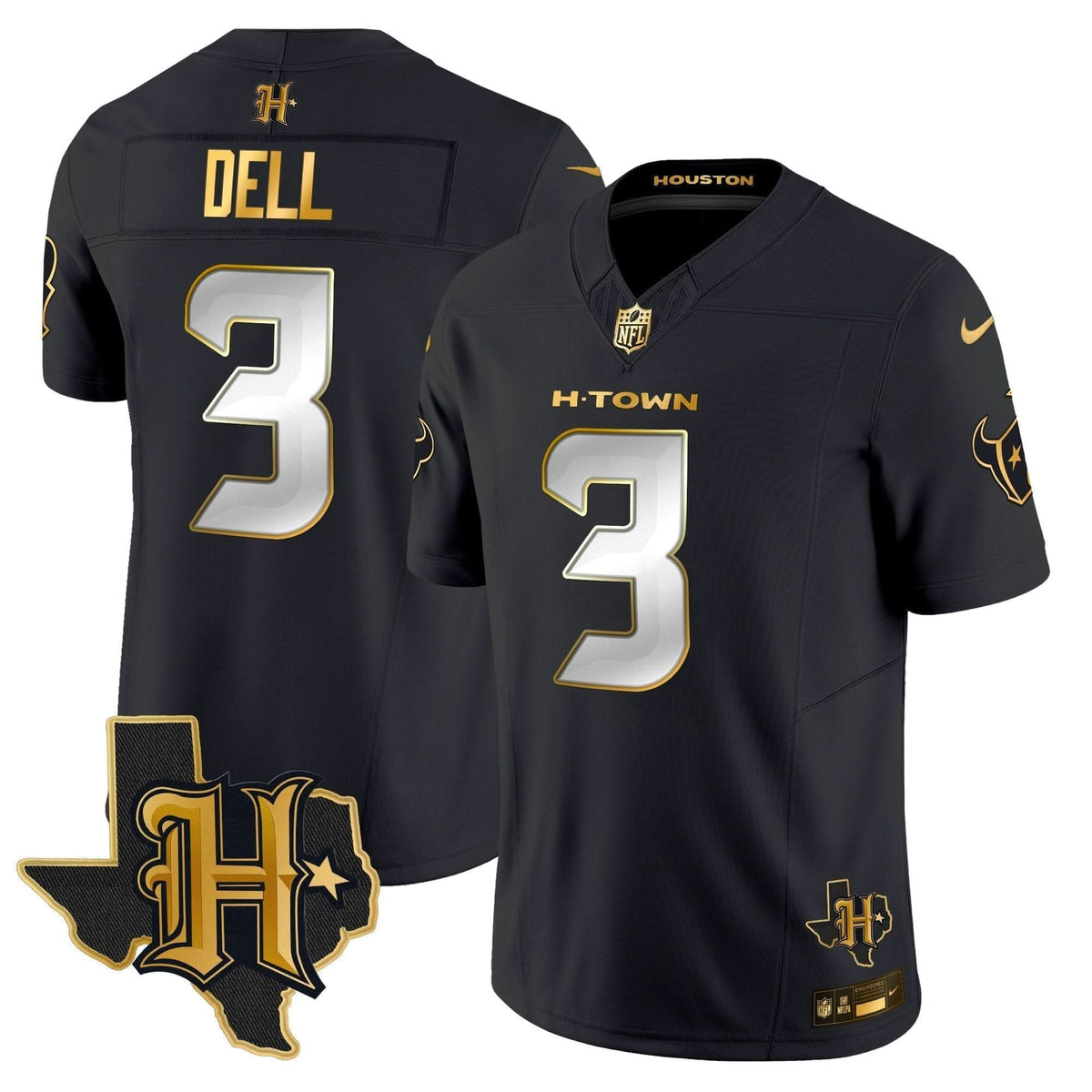 HT 2024 Texas Patch Gold Vapor Limited Jersey - image 13
