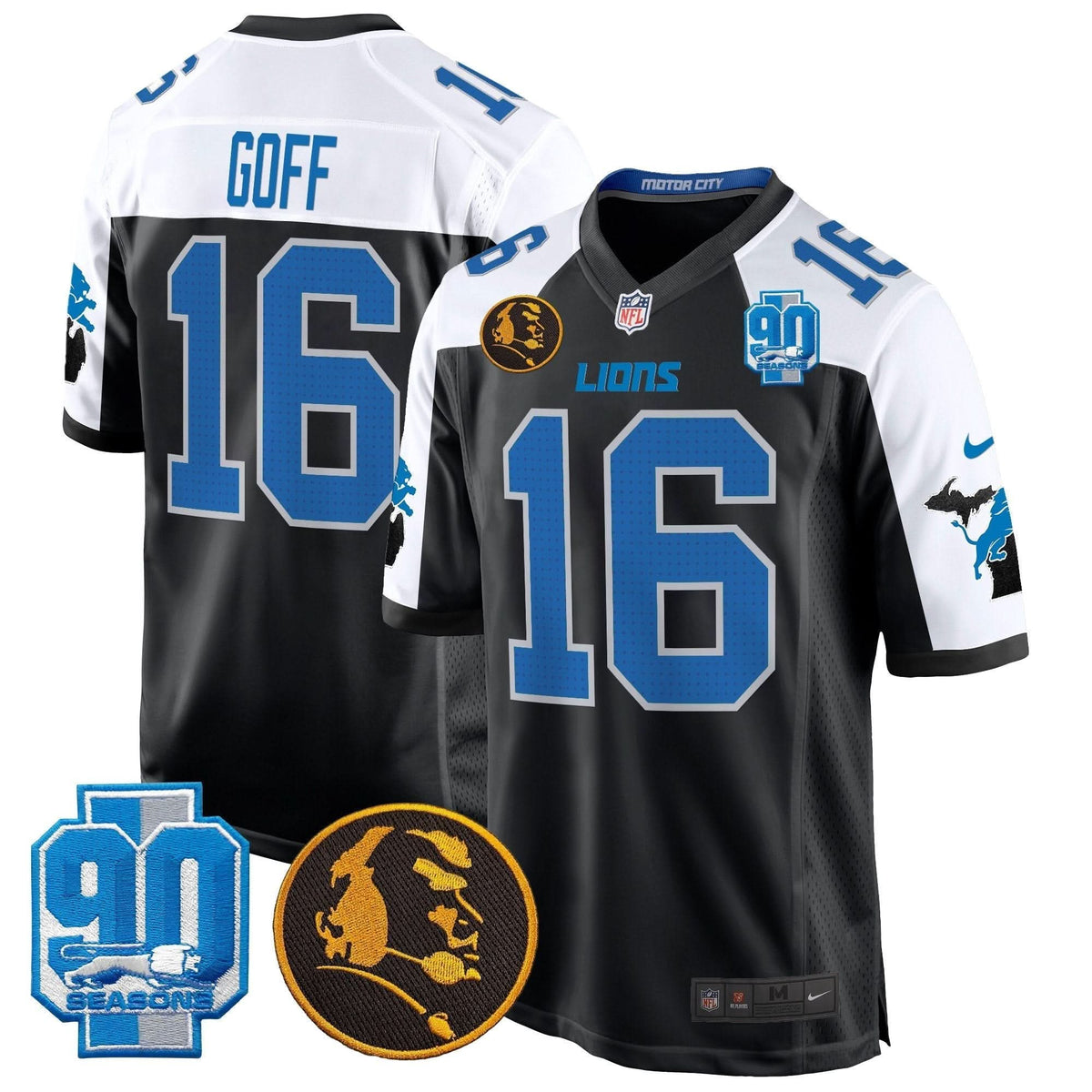 DET 2024 90th & John Madden Patch Game Jersey - image 1
