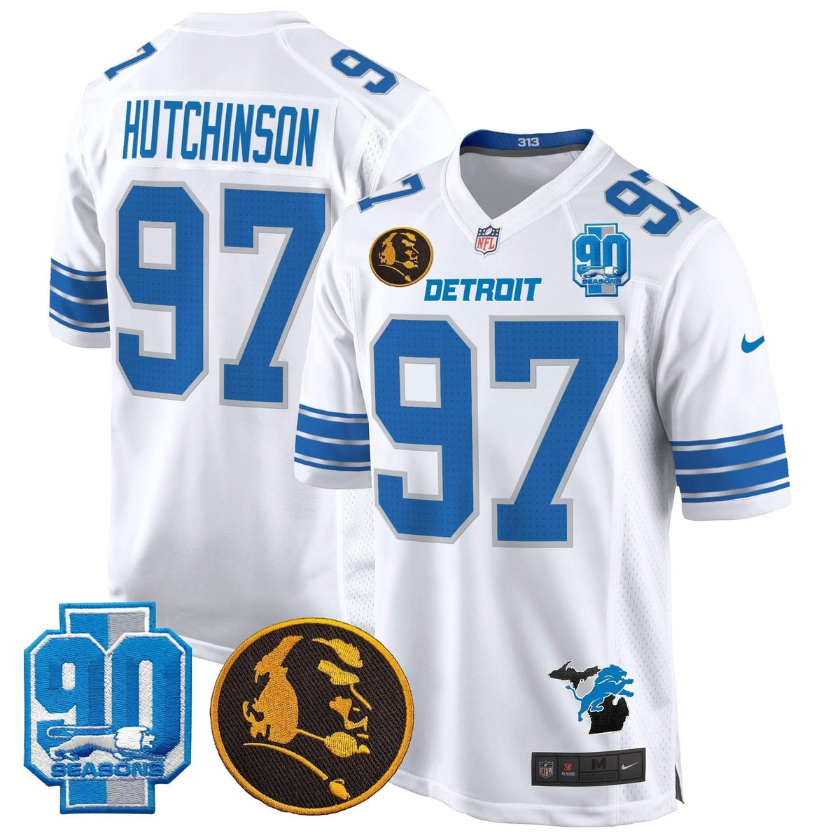 DET 2024 90th & John Madden Patch Game Jersey - image 16