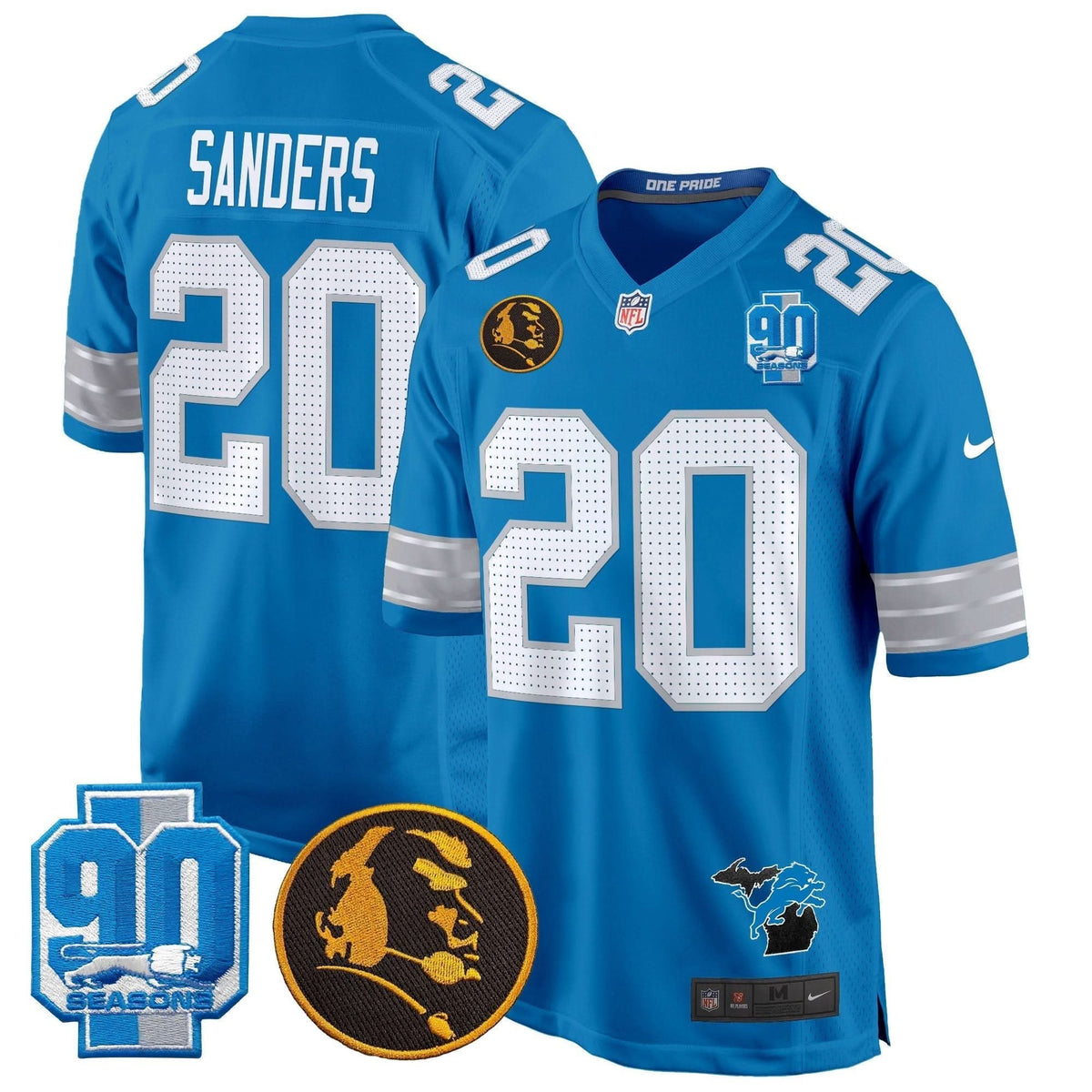 DET 2024 90th & John Madden Patch Game Jersey - image 26