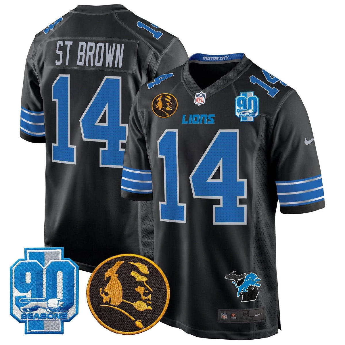 DET 2024 90th & John Madden Patch Game Jersey - image 10