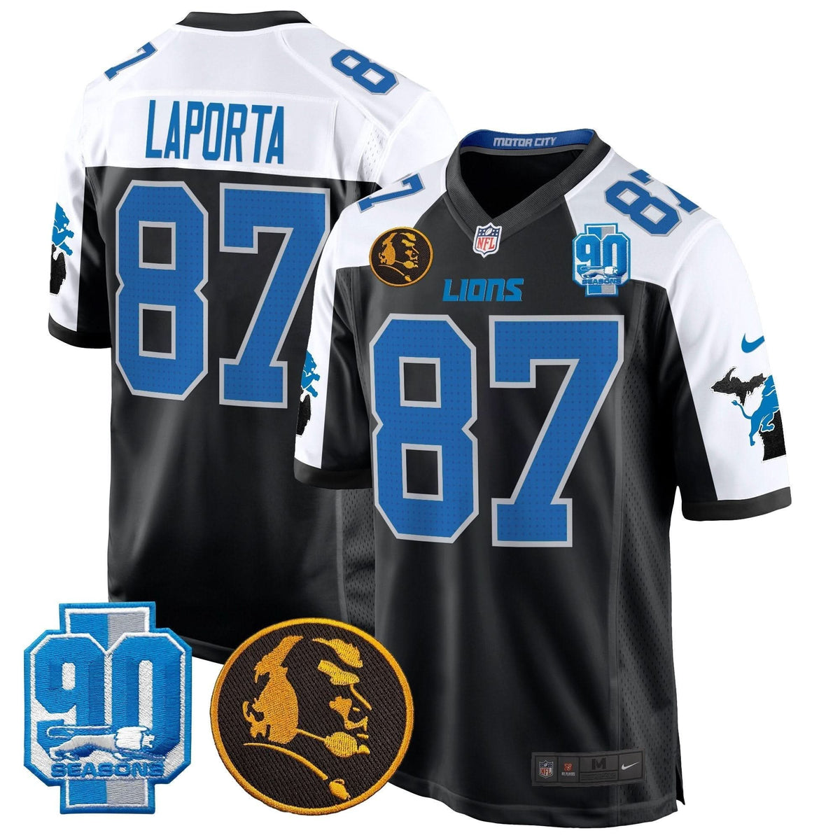 DET 2024 90th & John Madden Patch Game Jersey - image 6