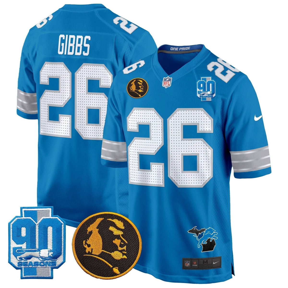 DET 2024 90th & John Madden Patch Game Jersey - image 28
