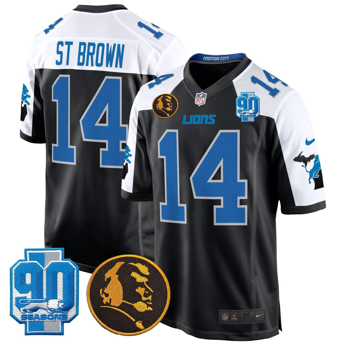 DET 2024 90th & John Madden Patch Game Jersey - image 3