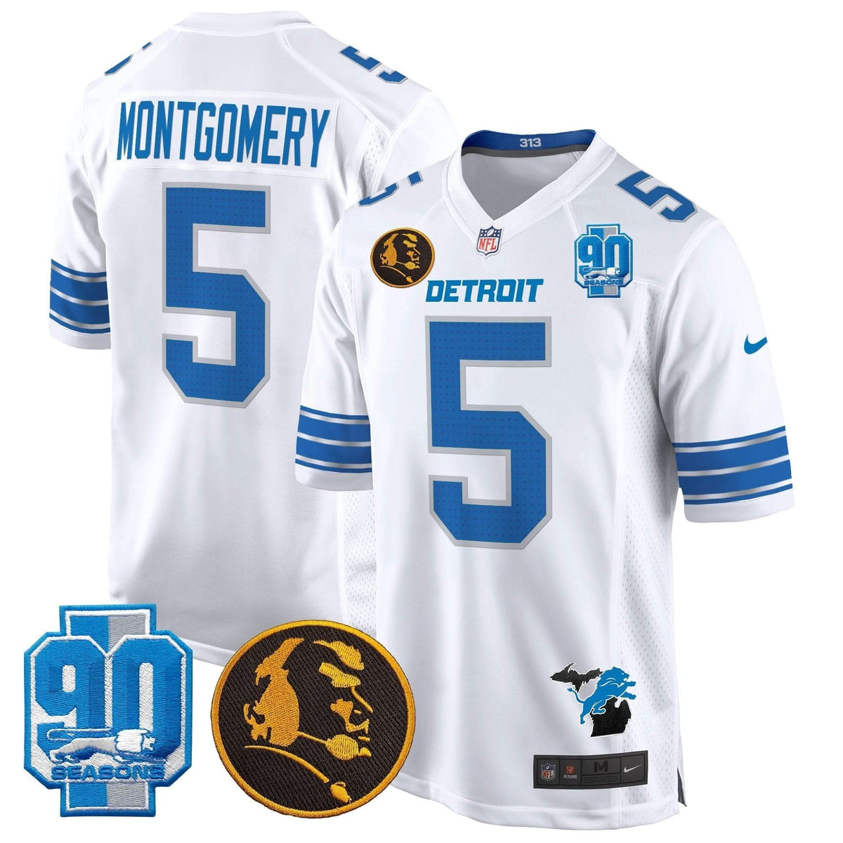 DET 2024 90th & John Madden Patch Game Jersey - image 18