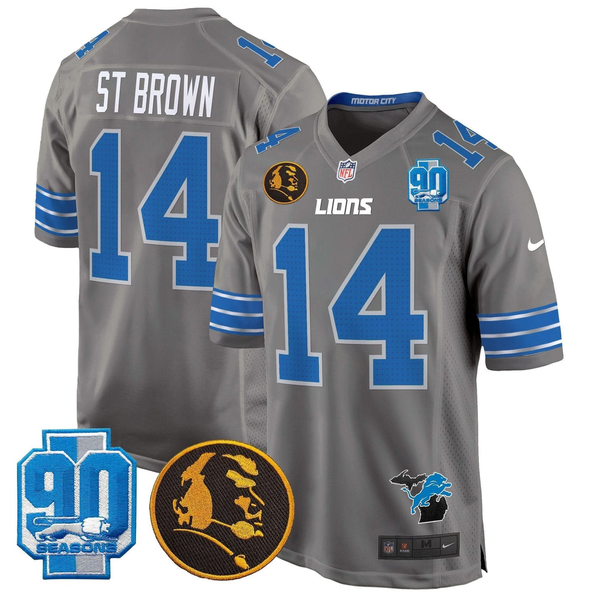DET 2024 90th & John Madden Patch Game Jersey - image 31