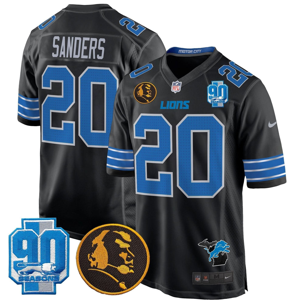 DET 2024 90th & John Madden Patch Game Jersey - image 12
